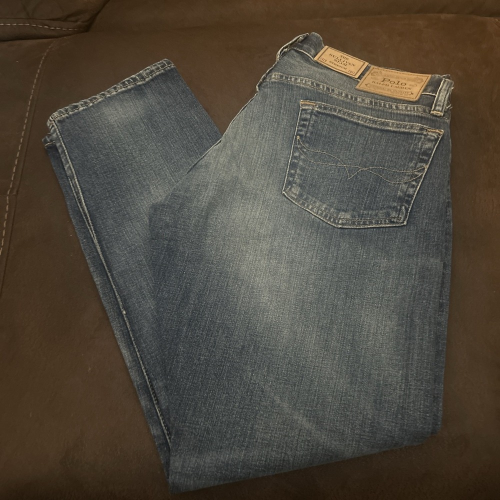 Polo Ralph Lauren Sullivan Slim Jeans Mens 33X30  Blue Stretch Denim